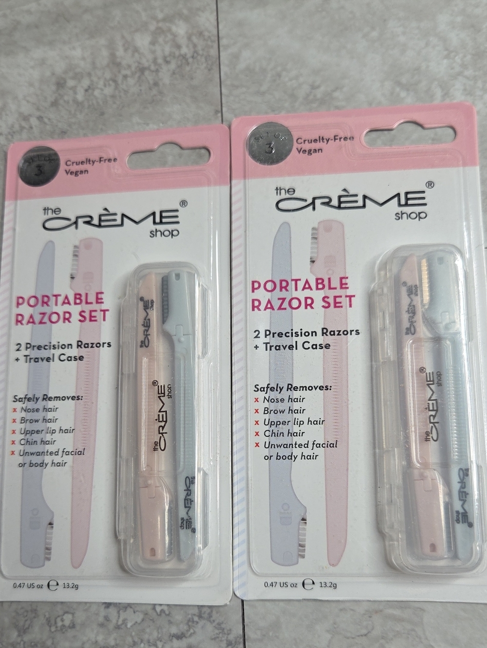 The Creme Shp Portable Razor Set 2 Sets Of 2